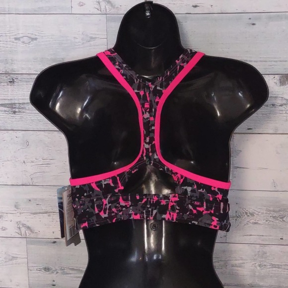 Speedo Endurance Lite Print Aqua Elite Swim Top 8 Power Pink - Picture 5 of 8